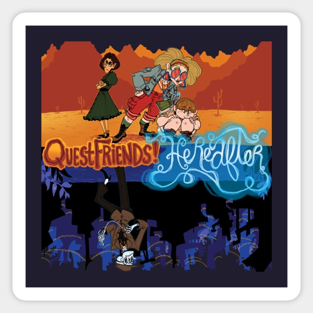 Quest Friends! Logo (Hereafter) Sticker by Quest Friends!